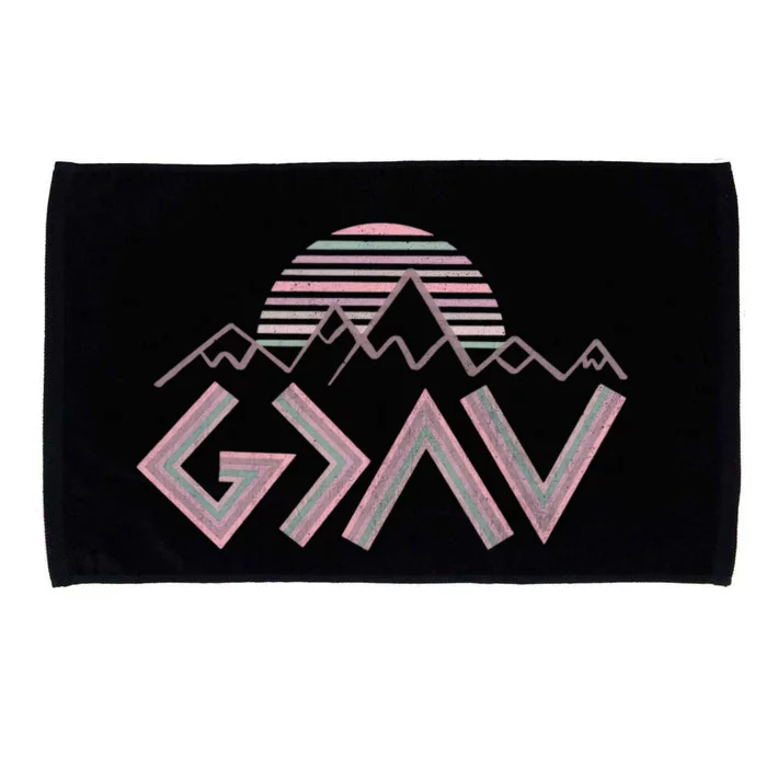 God Is Greater Than The Highs And Lows Religious Microfiber Hand Towel