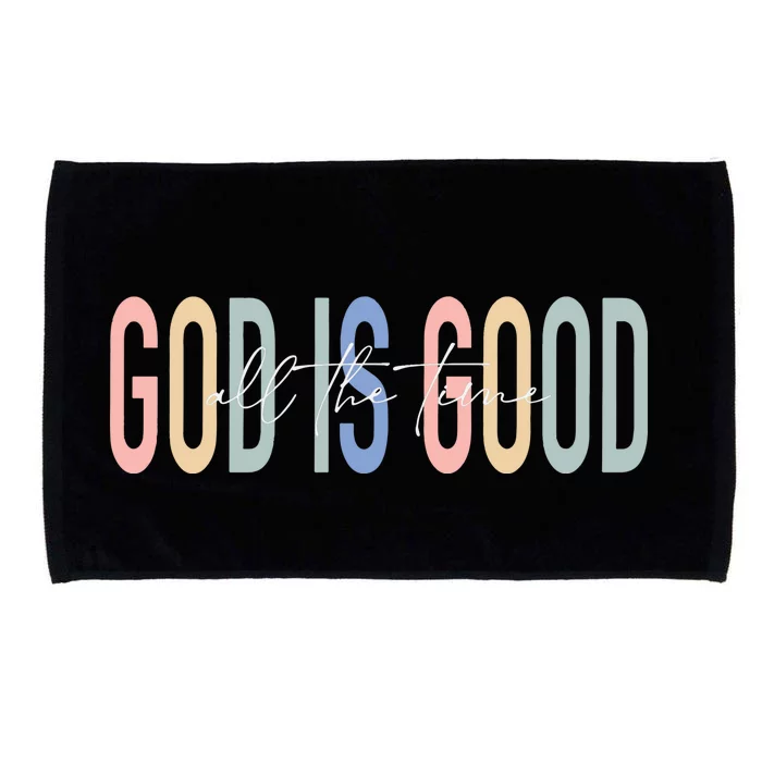 God Is Good All The Time Christian Microfiber Hand Towel