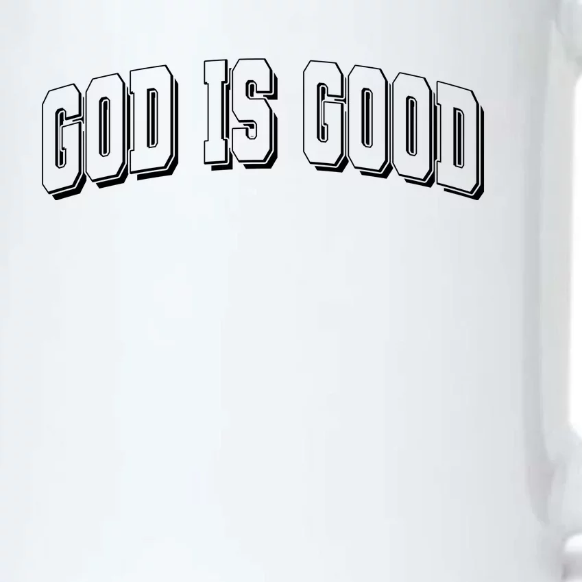 God Is Good Sports University Style Logo Black Color Changing Mug