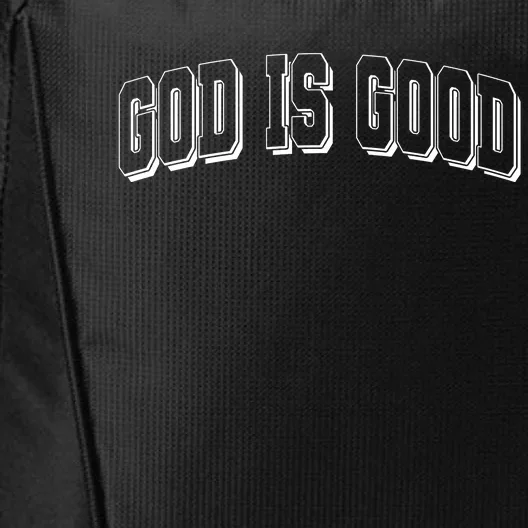 God Is Good Sports University Style Logo City Backpack