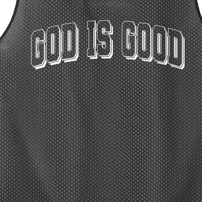 God Is Good Sports University Style Logo Mesh Reversible Basketball Jersey Tank