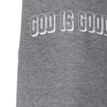 God Is Good Sports University Style Logo Doggie 3-End Fleece Hoodie