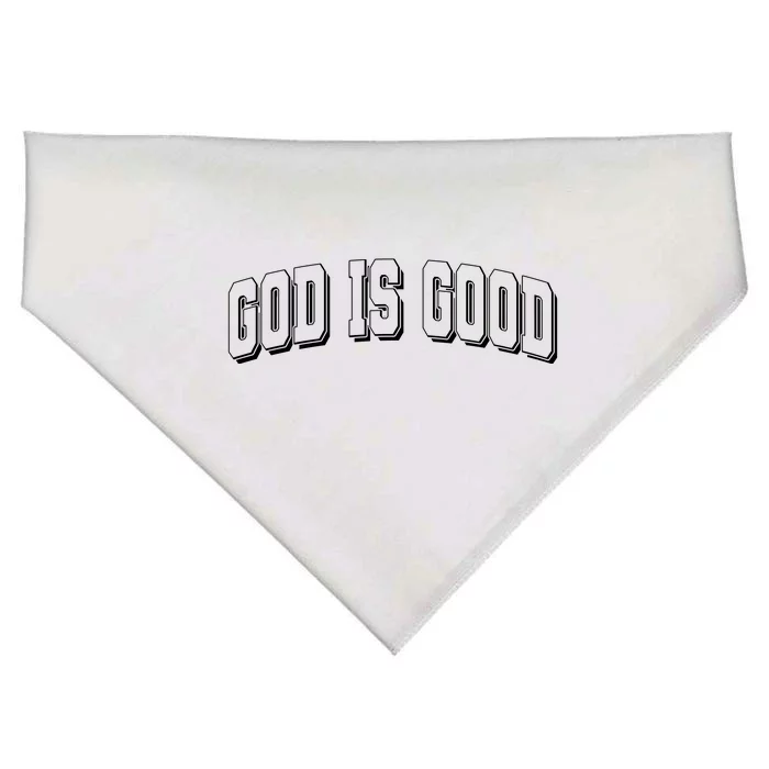 God Is Good Sports University Style Logo USA-Made Doggie Bandana