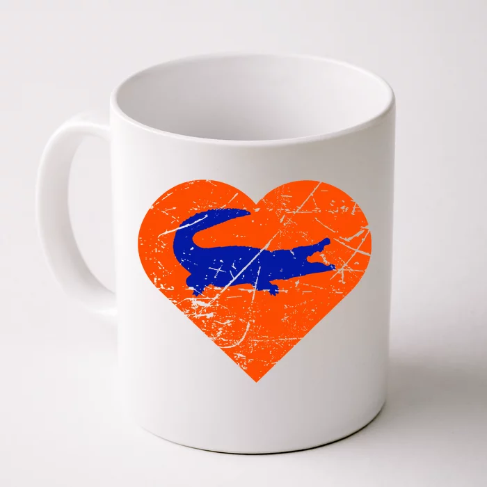 Gators In Heart I Love Gators Front & Back Coffee Mug