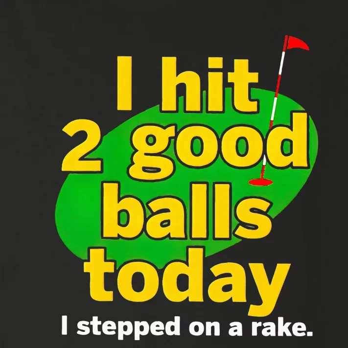 Golf I Hit 2 Good Balls Today I Stepped On A Rake Toddler Long Sleeve Shirt