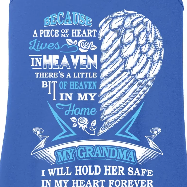 Grandma In Heaven Forever In My Heart In Memory Of Grandma Gift Ladies Essential Tank