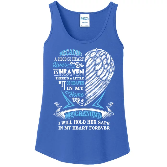 Grandma In Heaven Forever In My Heart In Memory Of Grandma Gift Ladies Essential Tank