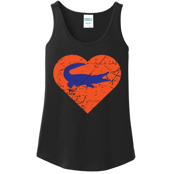 Gators In Heart I Love Gators Ladies Essential Tank