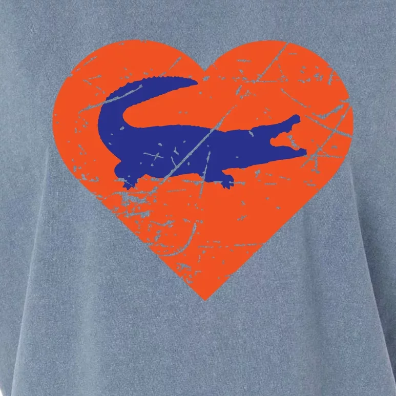 Gators In Heart I Love Gators Garment-Dyed Women's Muscle Tee