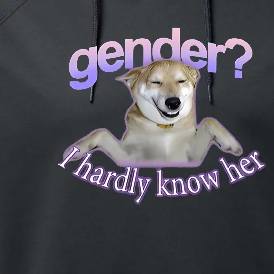 Gender I Hardly Know Her Performance Fleece Hoodie