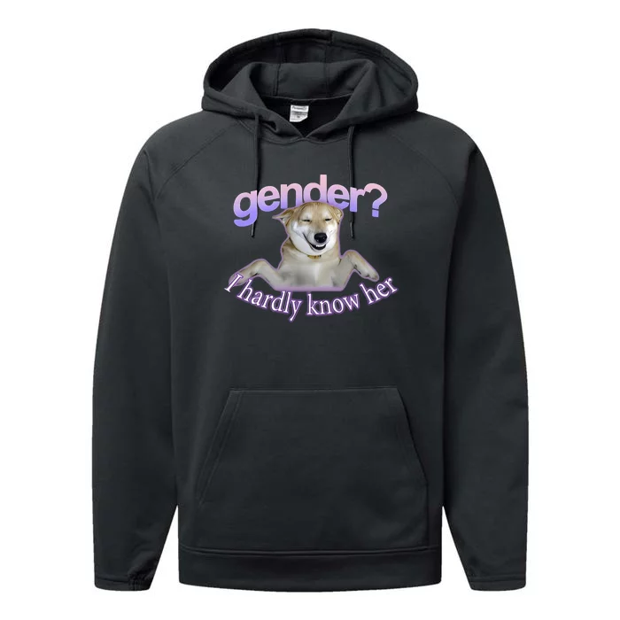 Gender I Hardly Know Her Performance Fleece Hoodie