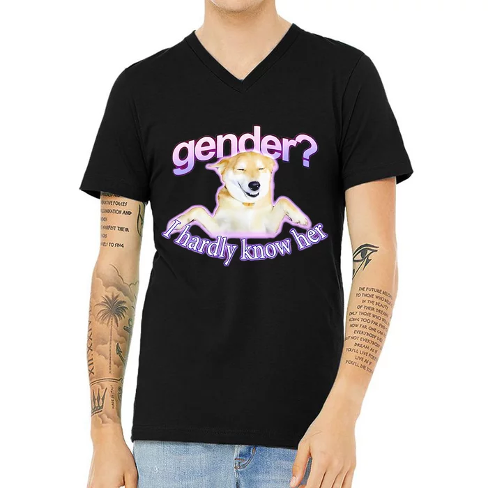 Gender I Hardly Know Her V-Neck T-Shirt