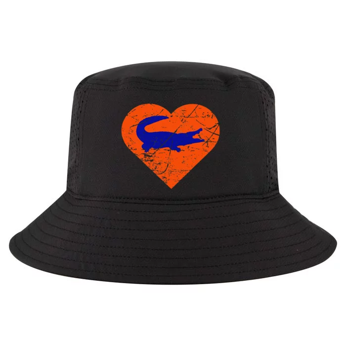 Gators In Heart I Love Gators Cool Comfort Performance Bucket Hat