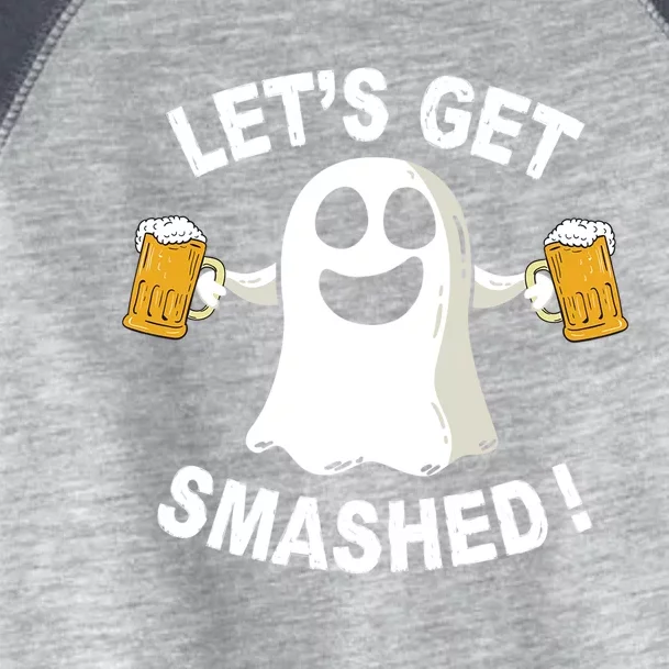 Ghost Ing Halloween Costume LetS Get Smashed Gift Toddler Fine Jersey T-Shirt