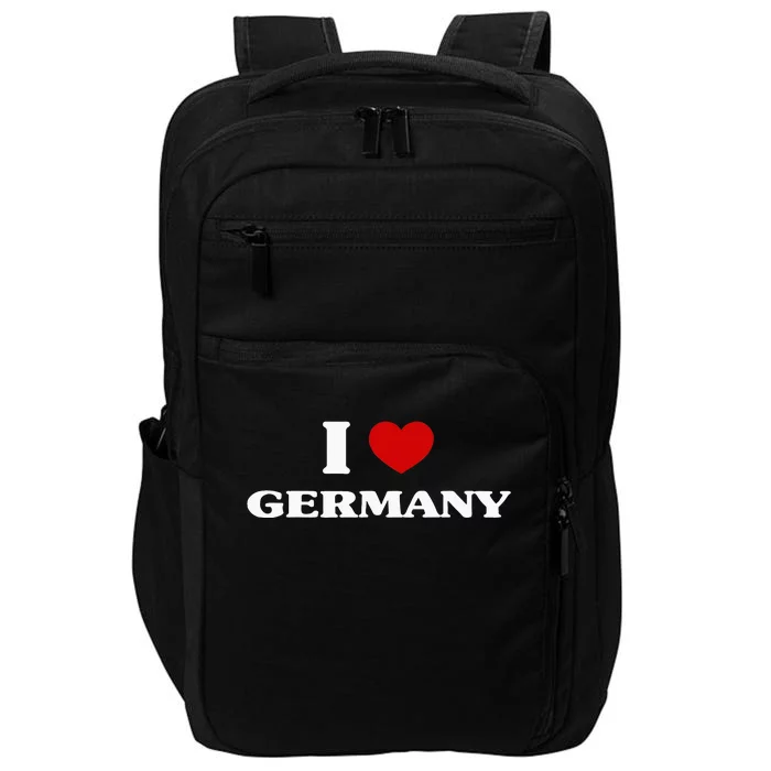 Germany I Heart Germany Souvenir I Love Germany Impact Tech Backpack