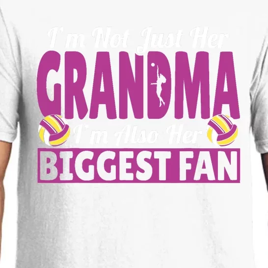 Grandmother Im Her Grandma Im Her Biggest Fan Volleyball Pajama Set