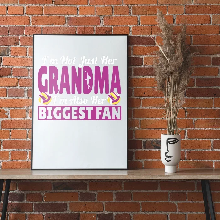 Grandmother Im Her Grandma Im Her Biggest Fan Volleyball Poster