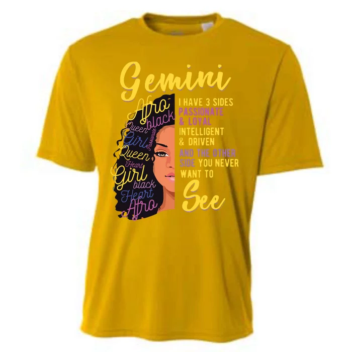 Gemini I Have 3 Sides Zodiac Sign Cooling Performance Crew T-Shirt