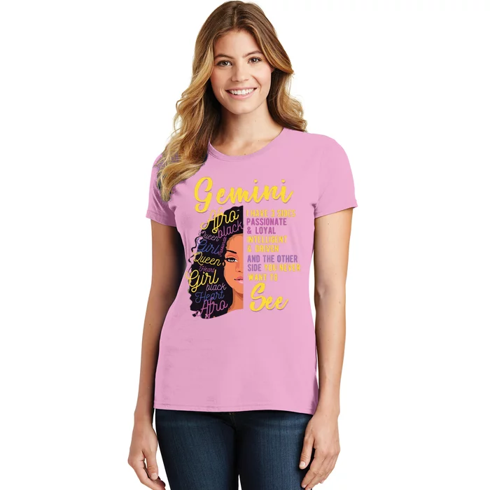 Gemini I Have 3 Sides Zodiac Sign Women's T-Shirt