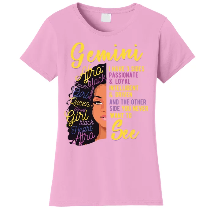 Gemini I Have 3 Sides Zodiac Sign Women's T-Shirt