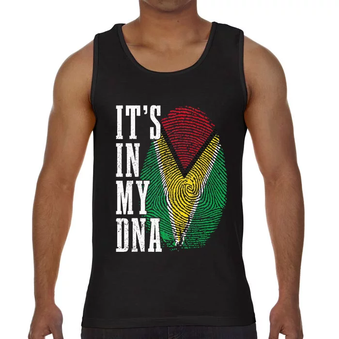 Guyana It's In My DNA Pride Guyanese Flag Roots Comfort Colors® Tank Top