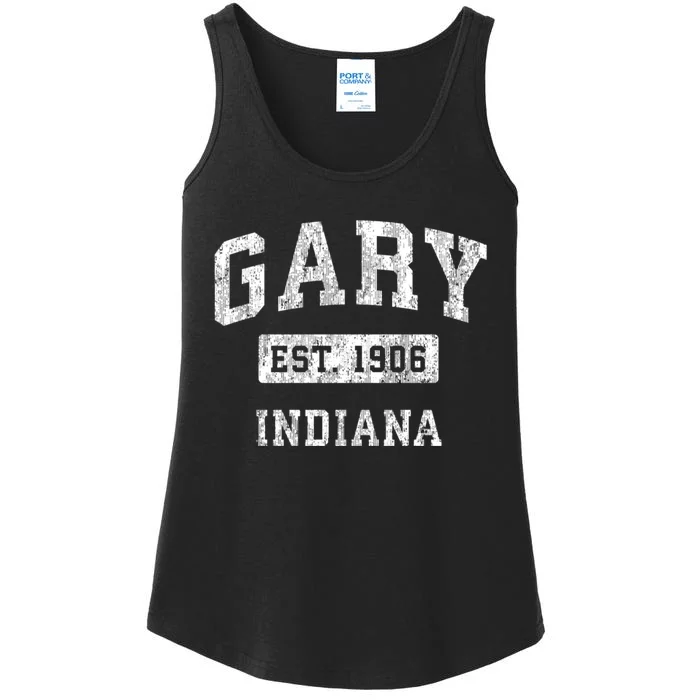 Gary Indiana In Vintage Established Sports Ladies Essential Tank