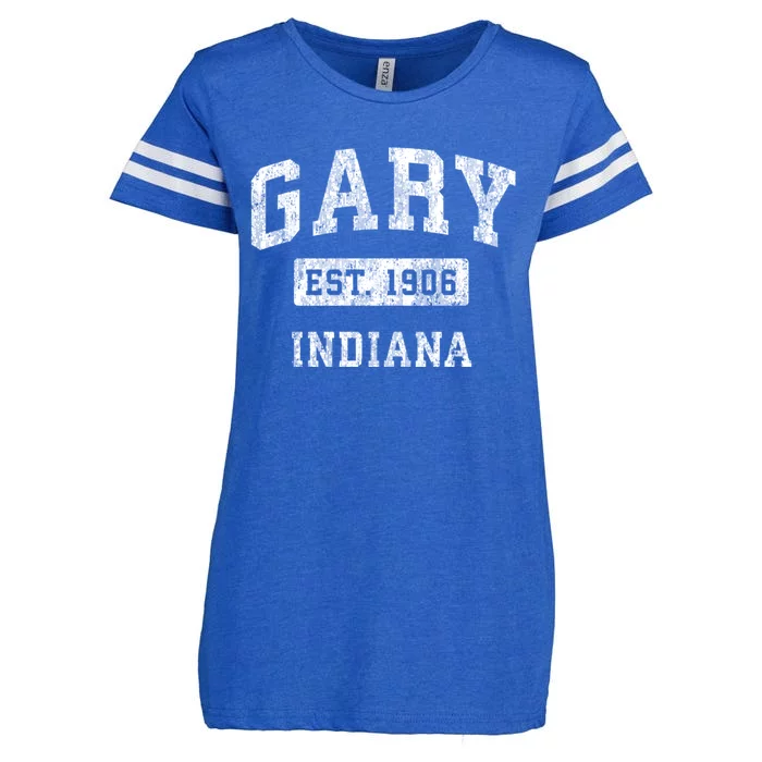 Gary Indiana In Vintage Established Sports Enza Ladies Jersey Football T-Shirt