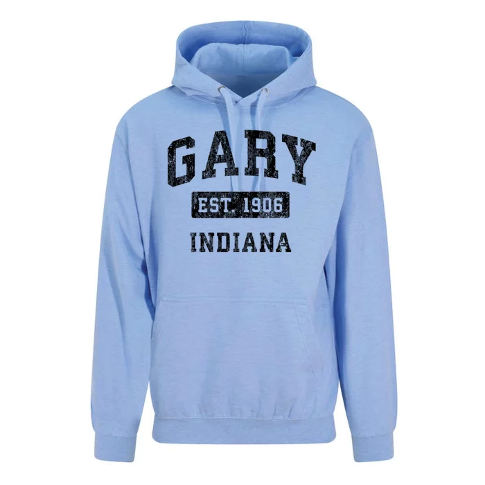 Gary Indiana In Vintage Established Sports Unisex Surf Hoodie