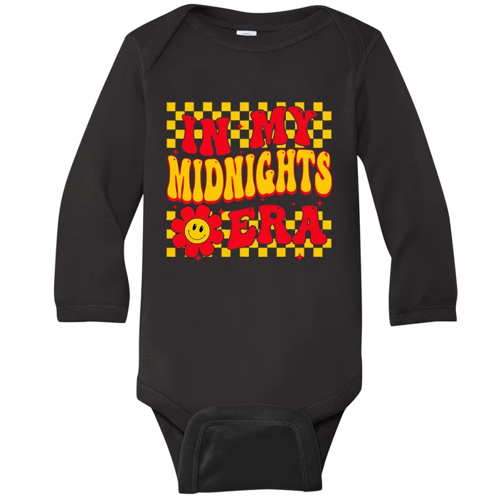 groovy I'm in My Midnights Era Baby Long Sleeve Bodysuit