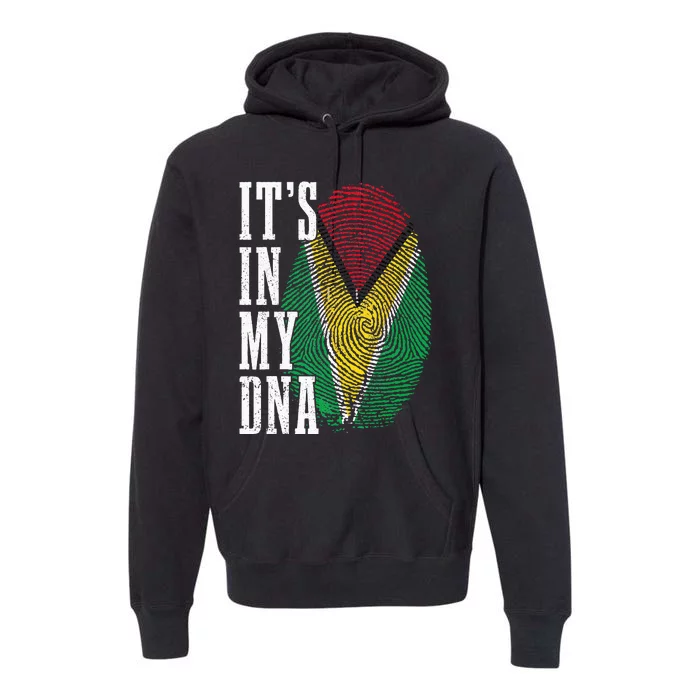 Guyana It's In My DNA Pride Guyanese Flag Roots Premium Hoodie