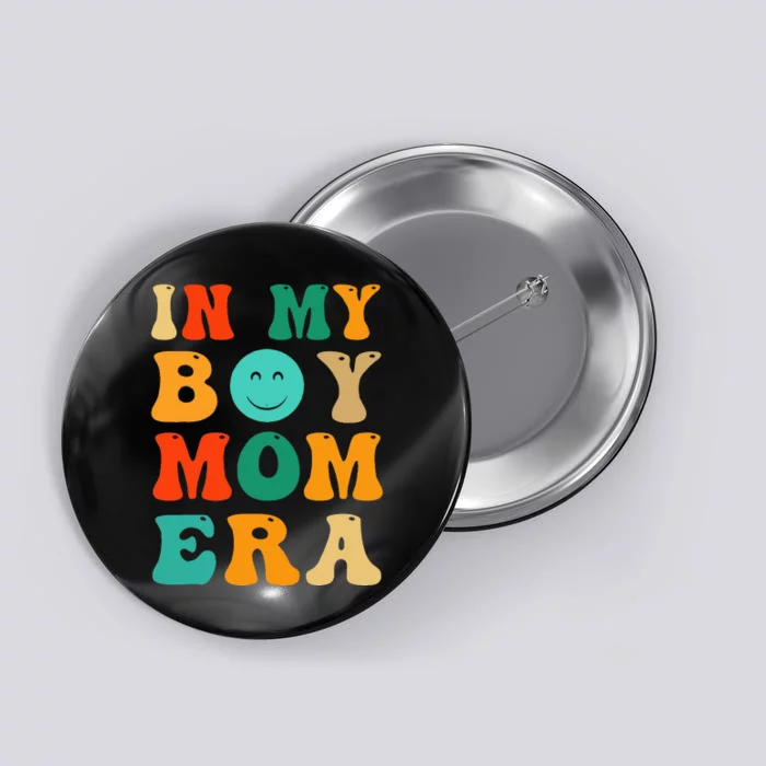 Groovy I'm In My Mama Era Cute Mom Button