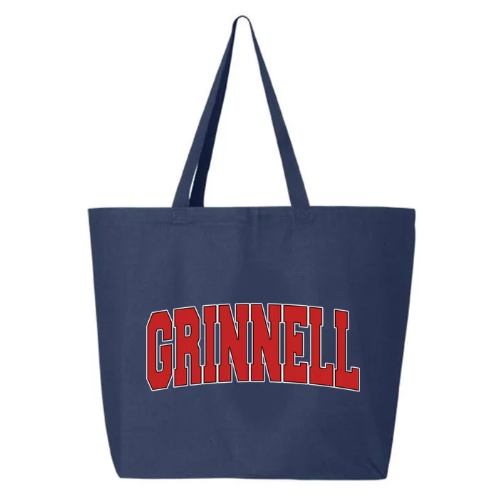 Grinnell Ia Iowa Varsity Style Usa Vintage Sports Gift 25L Jumbo Tote