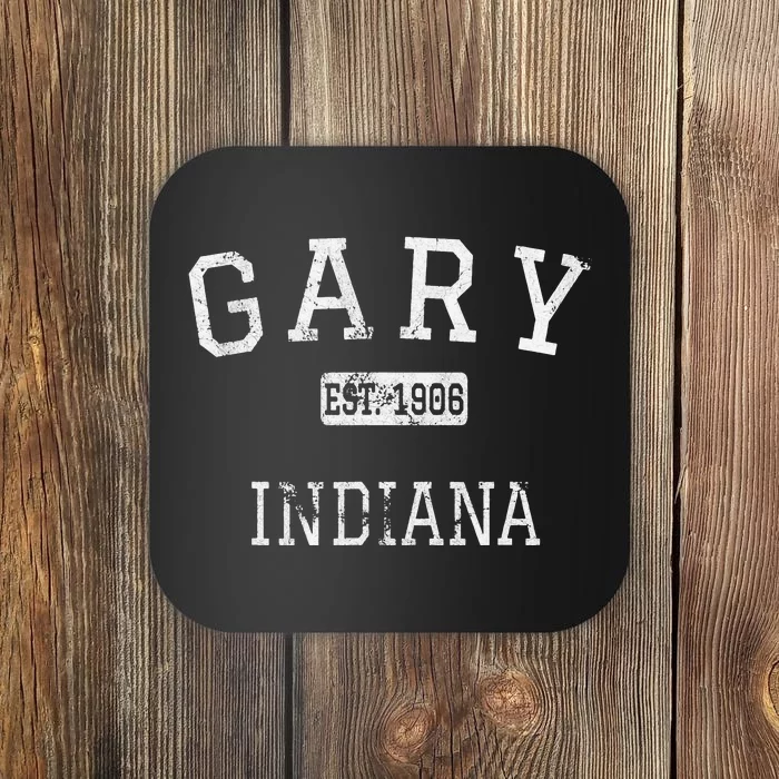 Gary Indiana IN Vintage Coaster