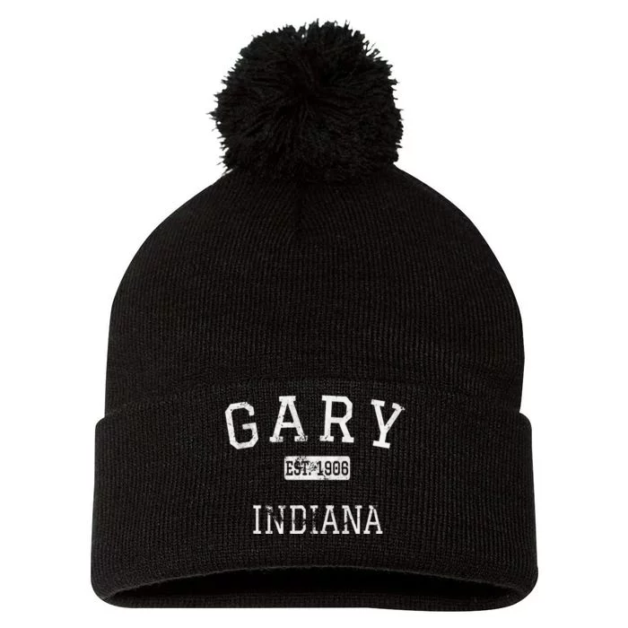 Gary Indiana IN Vintage Pom Pom 12in Knit Beanie