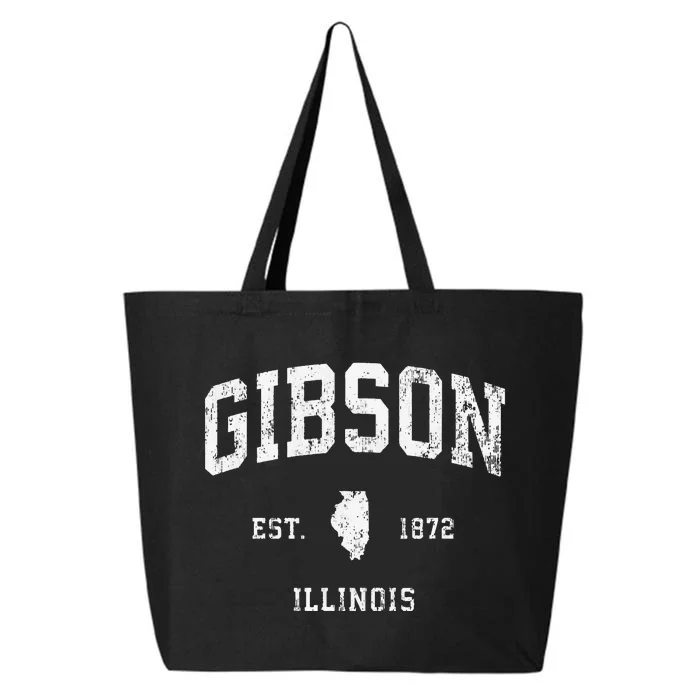 Gibson Illinois IL Vintage Athletic Sports Design 25L Jumbo Tote