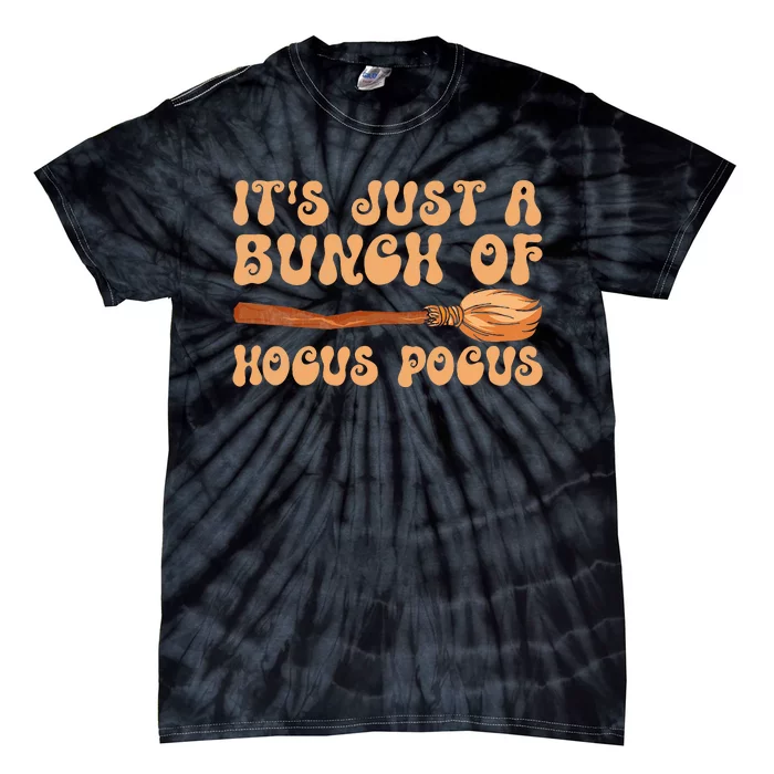 Ghost Its Just A Bunch Of Halloween Costume Tie-Dye T-Shirt