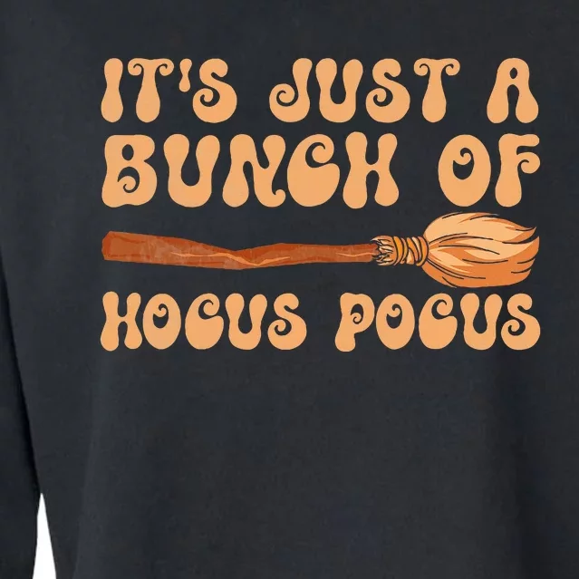 Ghost Its Just A Bunch Of Halloween Costume Cropped Pullover Crew