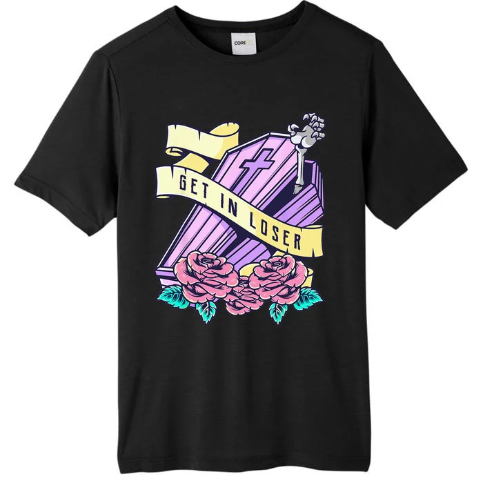 Get In Loser Coffin Pastel Goth Kawaii Halloween Aesthetic ChromaSoft Performance T-Shirt