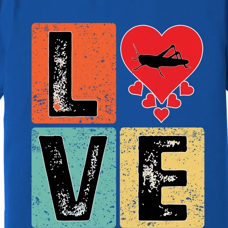 Grasshopper Insects Lover Valentine's Day Grasshopper Gift Premium T-Shirt