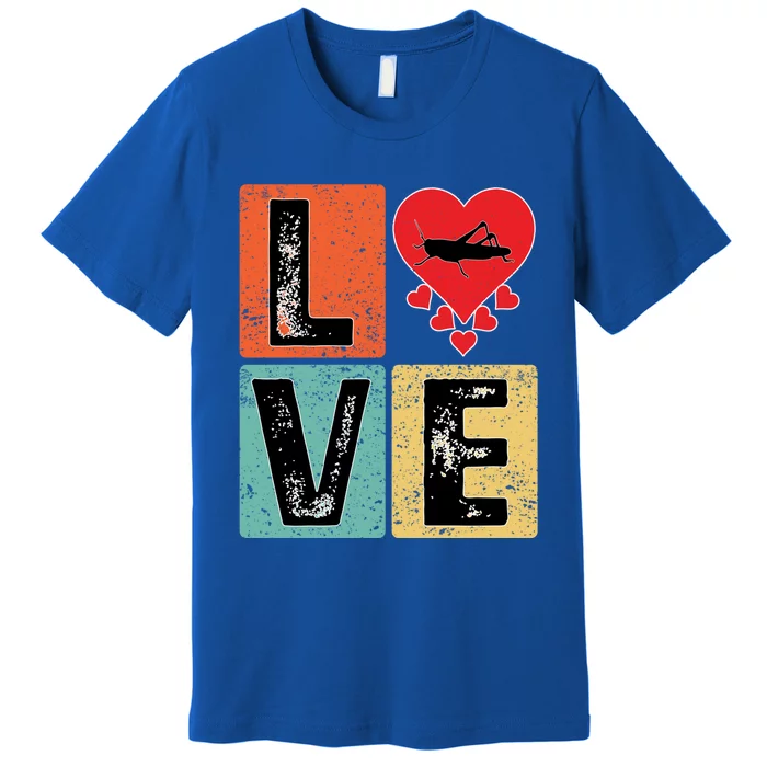 Grasshopper Insects Lover Valentine's Day Grasshopper Gift Premium T-Shirt