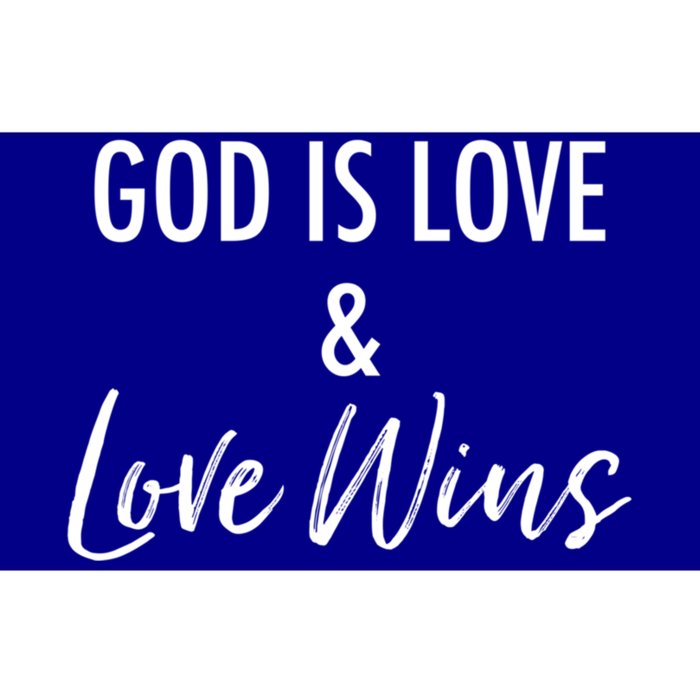 God Is Love And Love Wins Simple Christian Encouraging Cool Gift Bumper Sticker