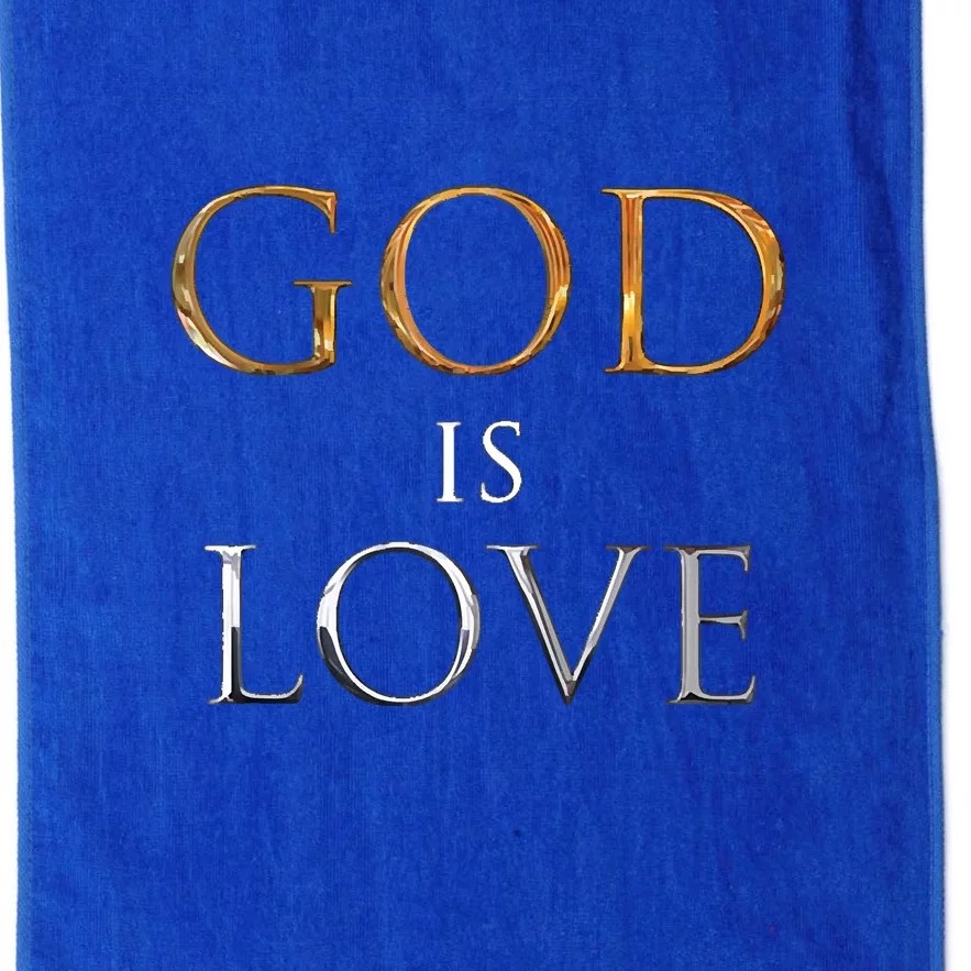 GOD IS LOVE Platinum Collection Golf Towel