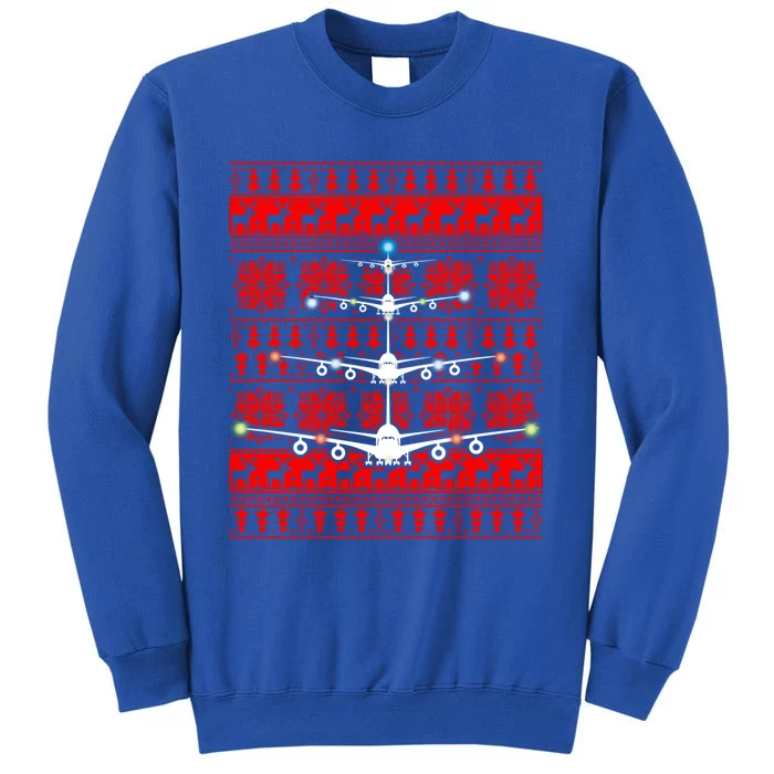 Gift Irplane Lovers Airplanes Ugly Christmas Cool Gift Sweatshirt