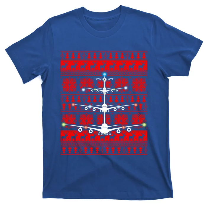 Gift Irplane Lovers Airplanes Ugly Christmas Cool Gift T-Shirt