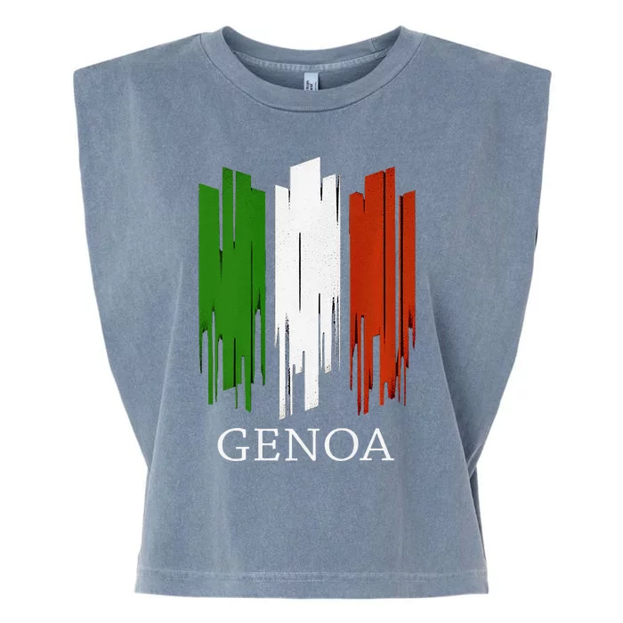 Genoa Italygenoa Liguria Italiaitalian Premium Garment-Dyed Women's Muscle Tee