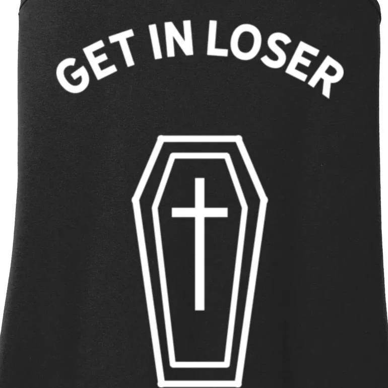 Get In Loser Coffin Pastel Goth Kawaii Halloween Aesthetic Ladies Essential Tank