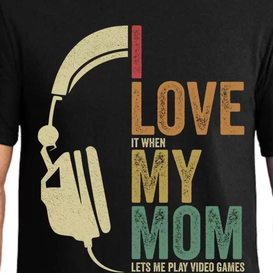 Gaming I Love My Mom Video Games Gaming Gift Pajama Set