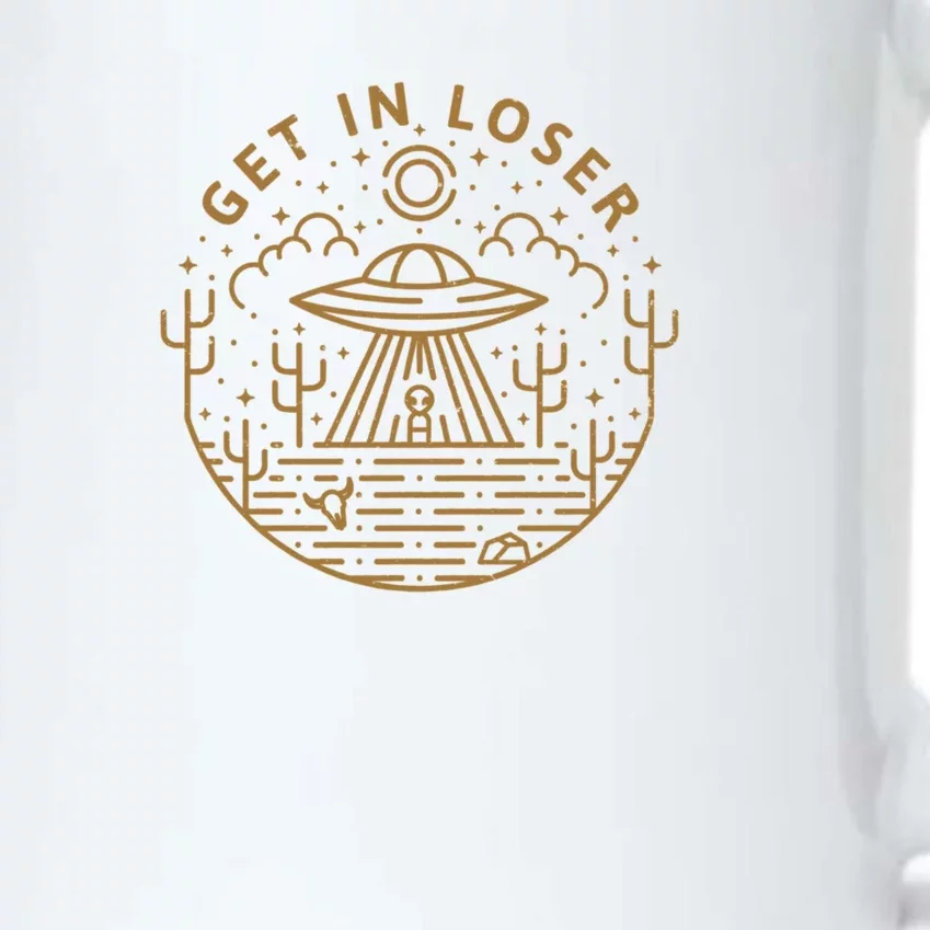 Get In Loser Black Color Changing Mug