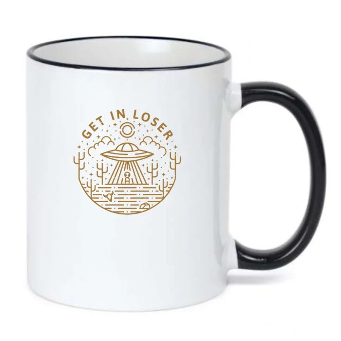 Get In Loser Black Color Changing Mug