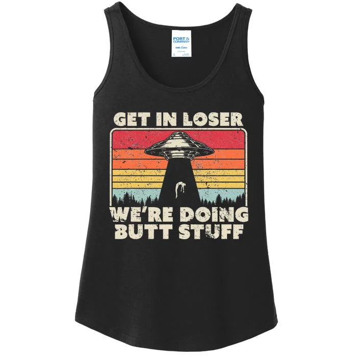 Get In Loser Alien Ufo Ladies Essential Tank